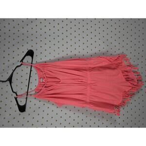 Victorias Secret Neon ROMPER Shorts Set Flowy Tie front LARGE